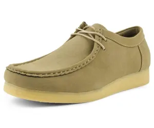 Amali Wallabee Style Men's Tan Suede Low Top