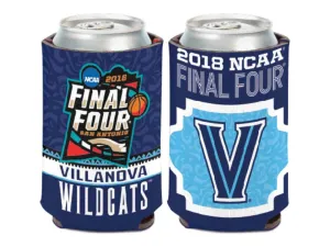 Villanova Wildcats 2018 NCAA Final Four March Madness San Antonio Can Cooler