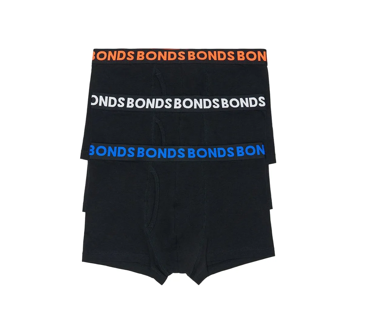 12 X Bonds Mens Everyday Trunks Underwear Black Multi Undies