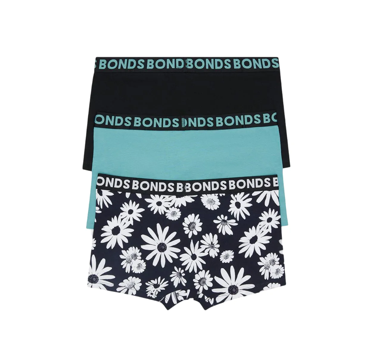 12 X Bonds Mens Everyday Trunks Underwear Flower Multi Black Undies