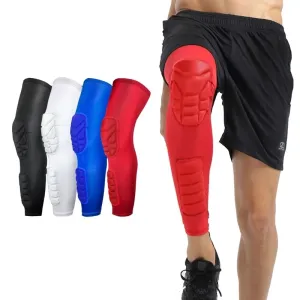 1PCS Basketball Knee Pads Lengthen Breathable Compression Knee Calf Sleeves Pads Brace Hiking Cycling Leg Protectors