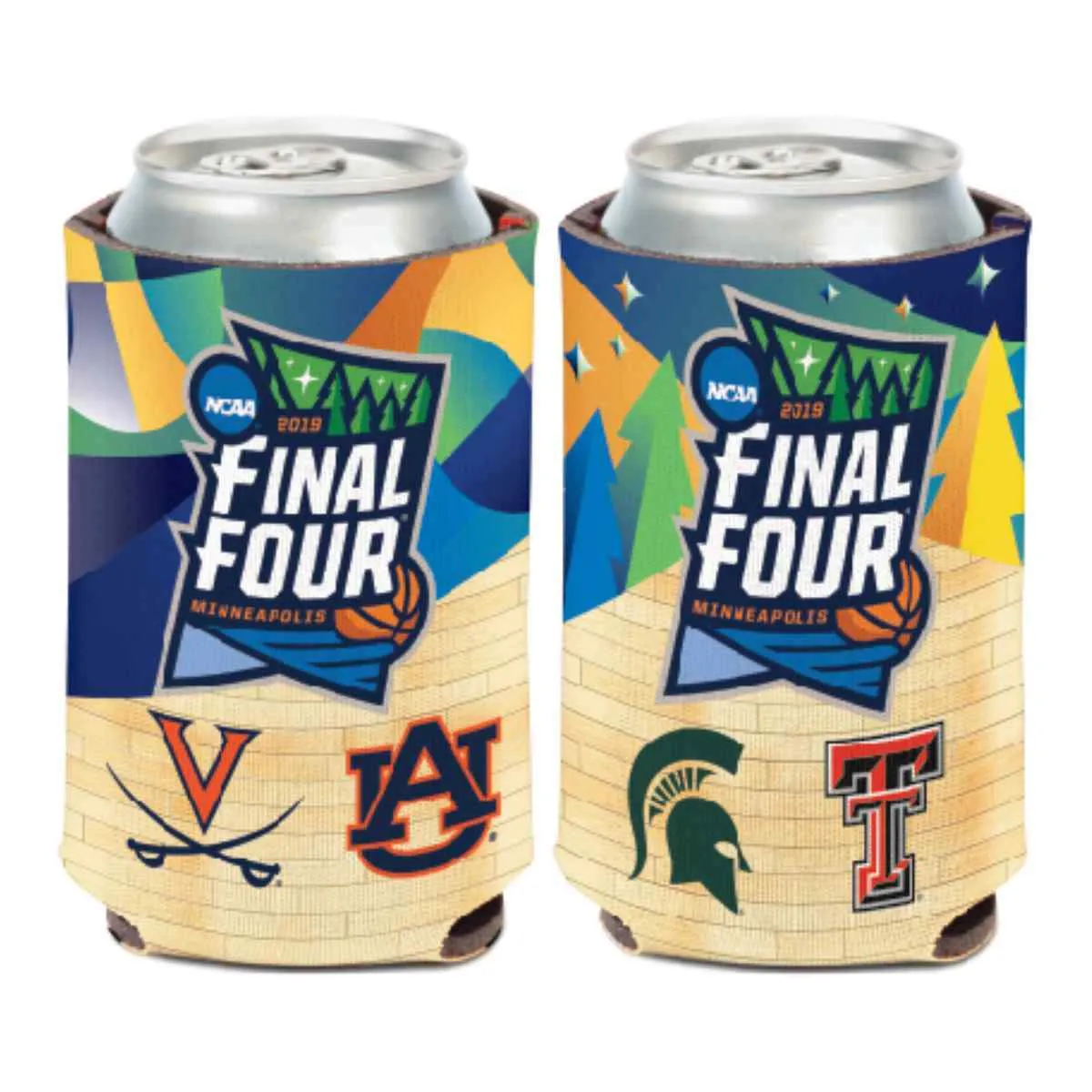 2019 NCAA Men's Basketball Final Four March Madness 4 Team Drink Can Cooler