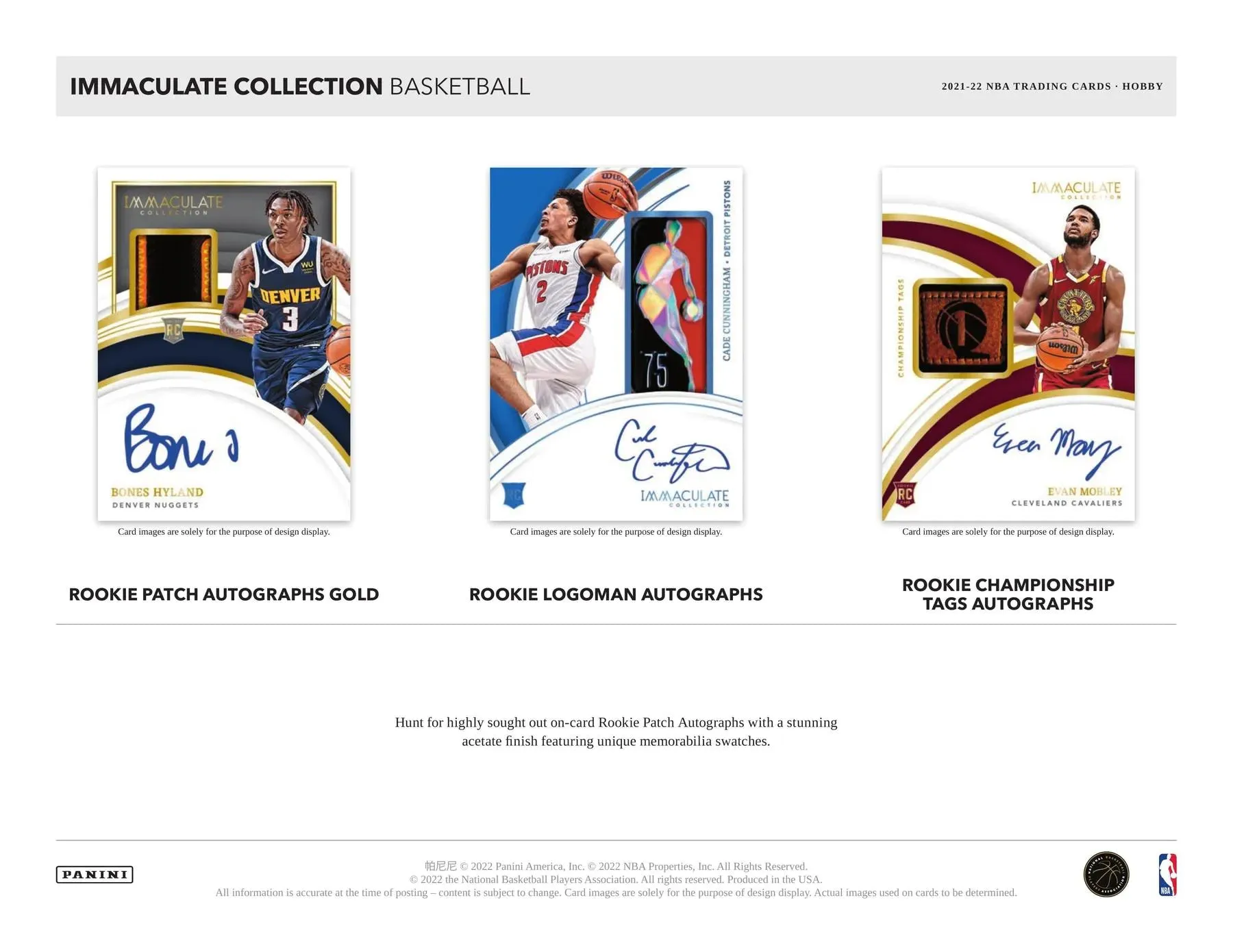 2021-22 Panini Immaculate Basketball Hobby Box