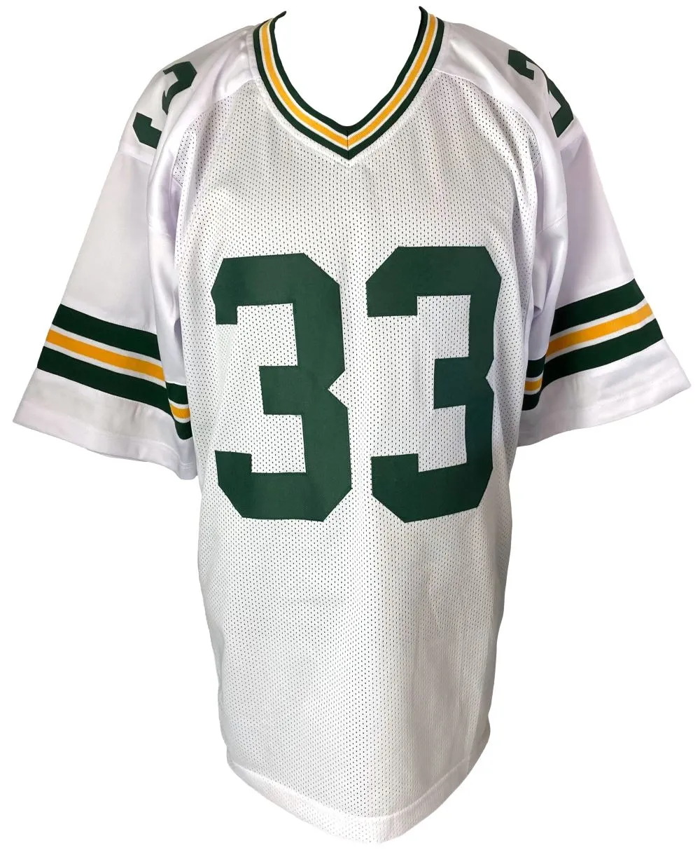 Aaron Jones Green Bay Signed White Football Jersey BAS ITP