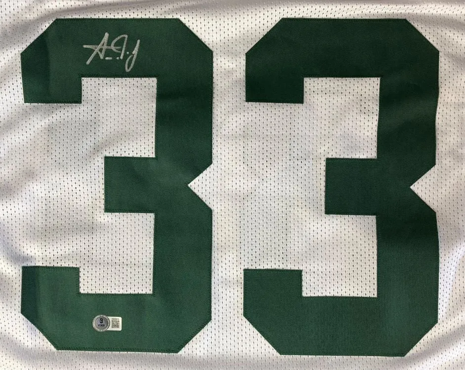 Aaron Jones Green Bay Signed White Football Jersey BAS ITP