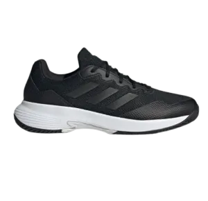 Adidas Men's Gamecourt 2.0 Tennis Shoes - Core Black / Grey Four