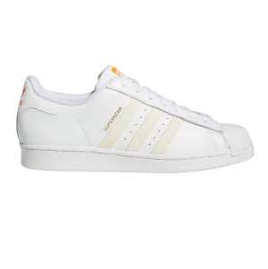 Adidas Men's Superstar Shoes - Cloud White / Ecru Tint / Orange Rush