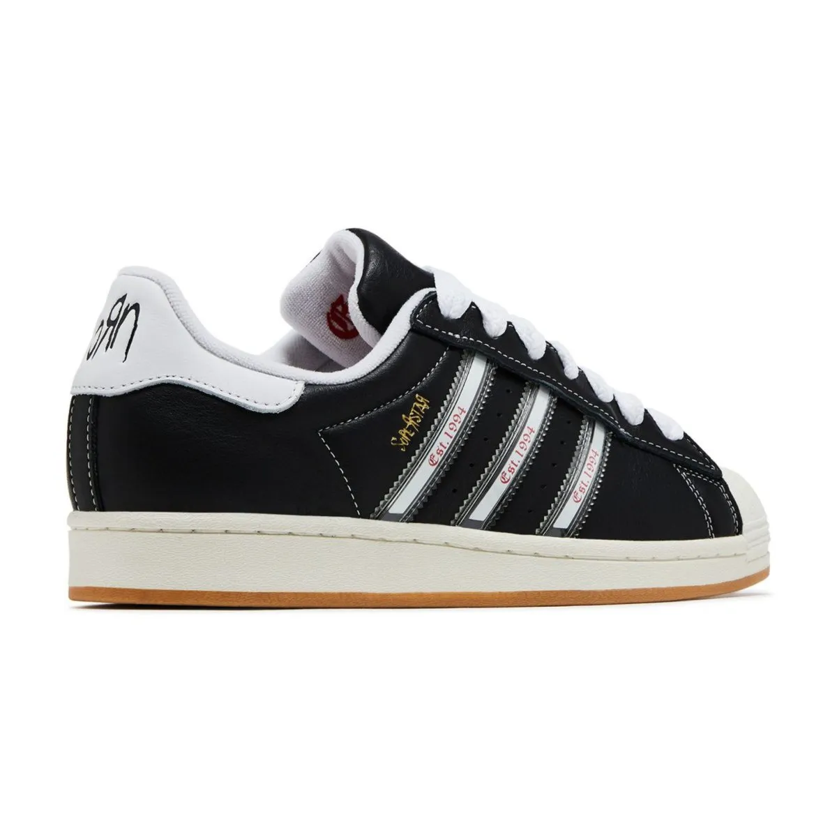 Adidas x Korn Men's Superstar Core Black/Translucent/Better Scarlet