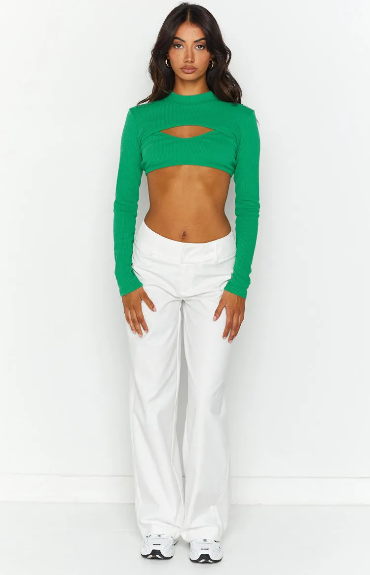 Adventure Green Rib Top