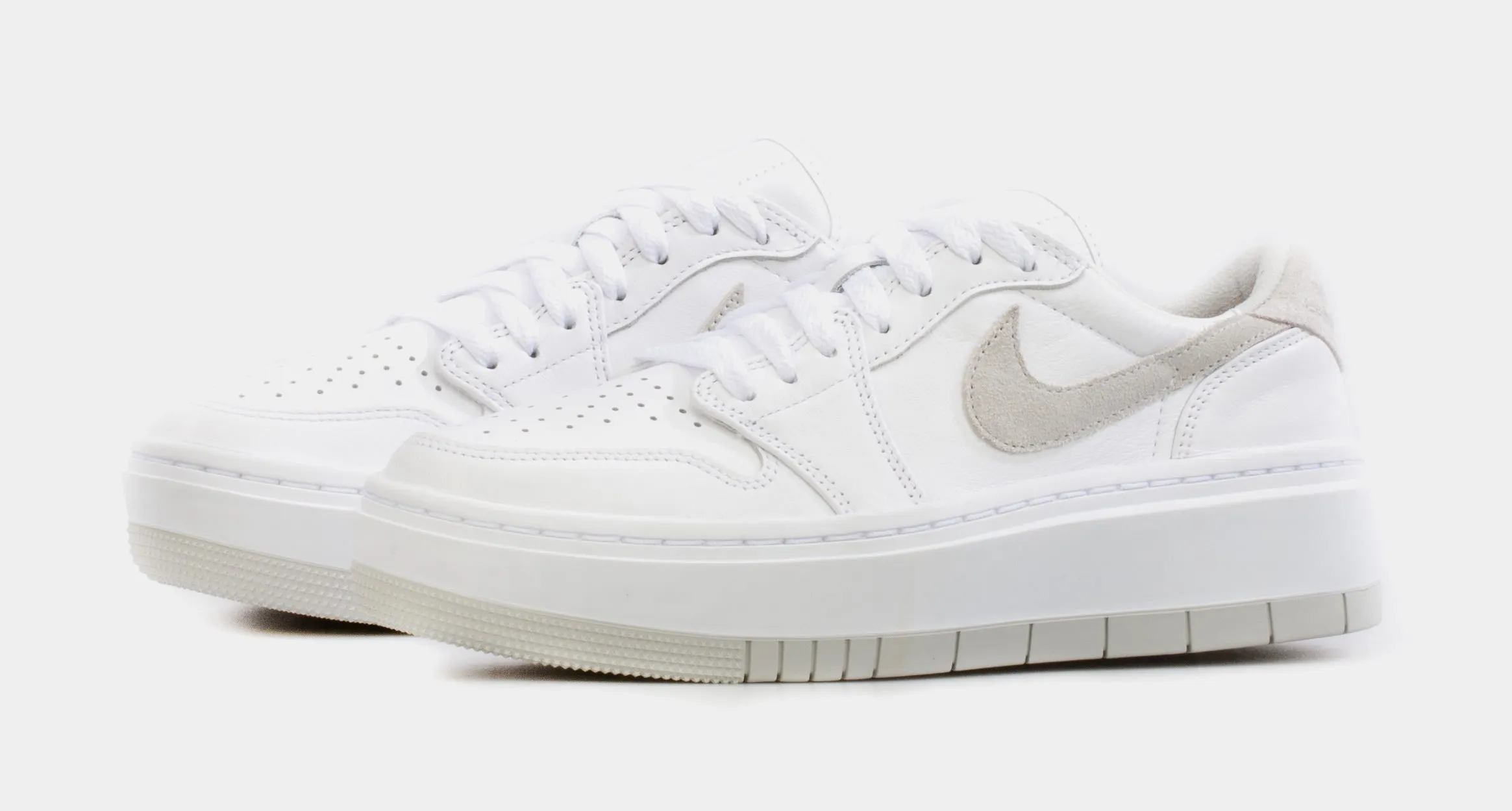 Air Jordan 1 Elevate Low Neutral Grey Womens Lifestyle Shoes (White/Grey)