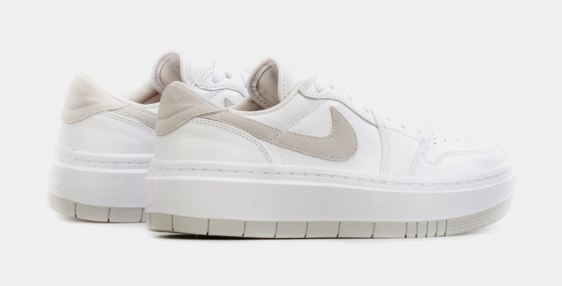 Air Jordan 1 Elevate Low Neutral Grey Womens Lifestyle Shoes (White/Grey)