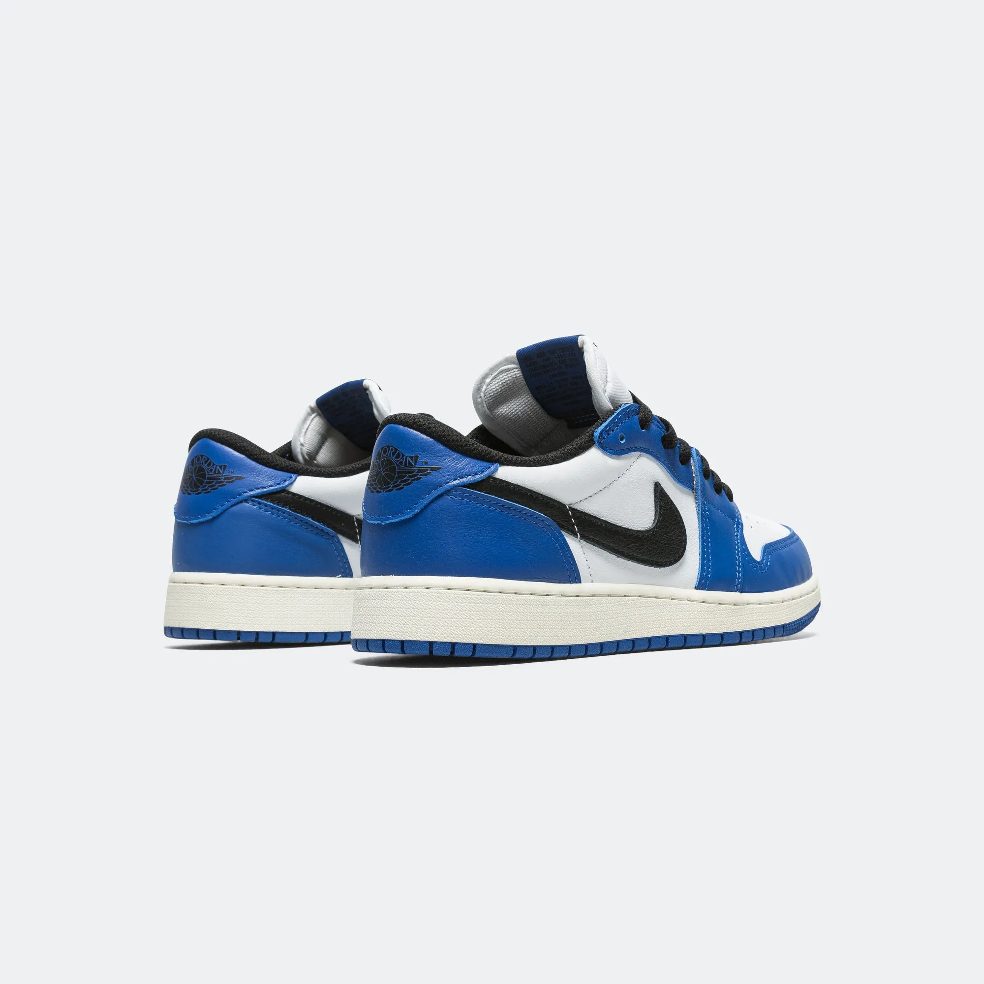 Air Jordan 1 Low OG (GS) - White/Black-Game Royal-Sail