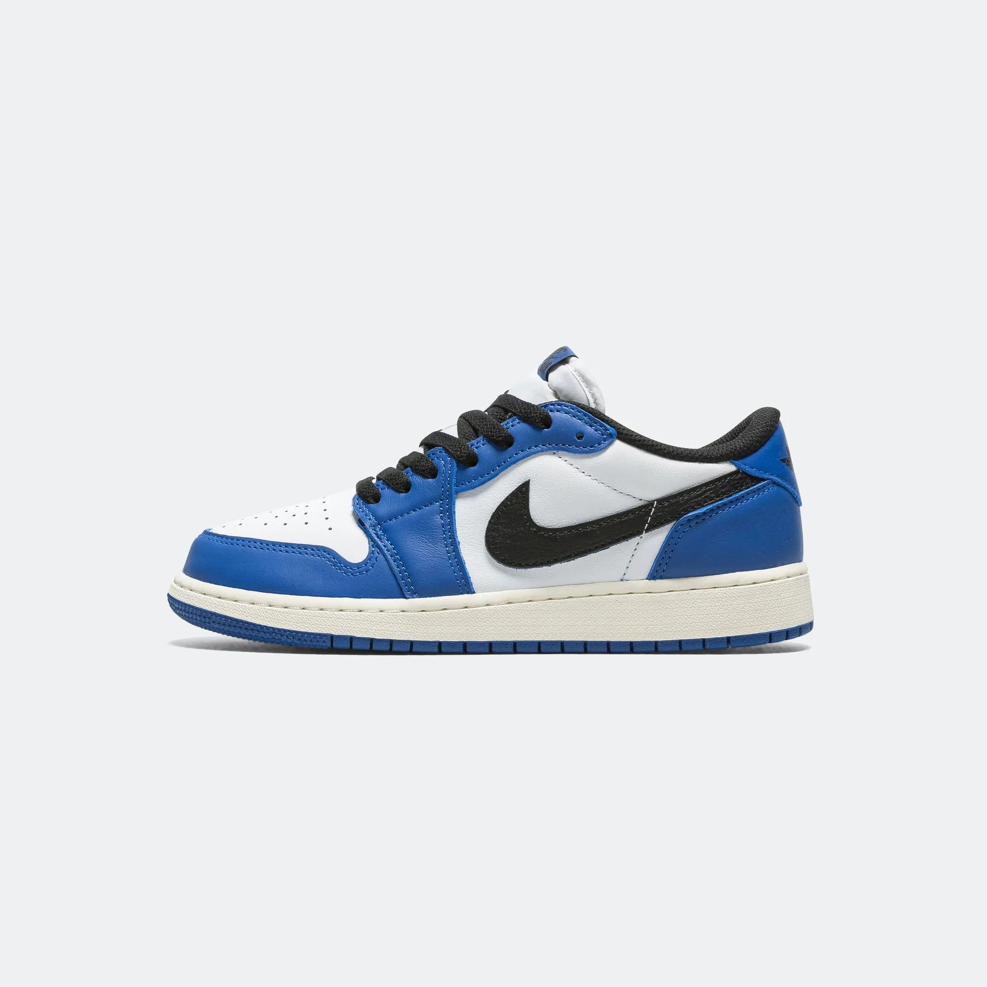 Air Jordan 1 Low OG (GS) - White/Black-Game Royal-Sail