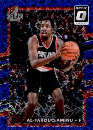 Al-Farouq Aminu, Blue Velocity Prizm, 2017-18 Panini Donruss Optic Basketball NBA