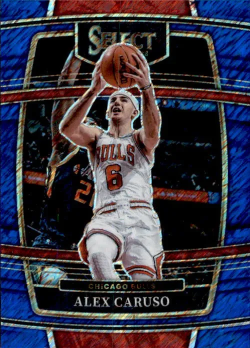 Alex Caruso, Concourse Shimmer Prizm, 2021-22 Panini Select Basketball NBA