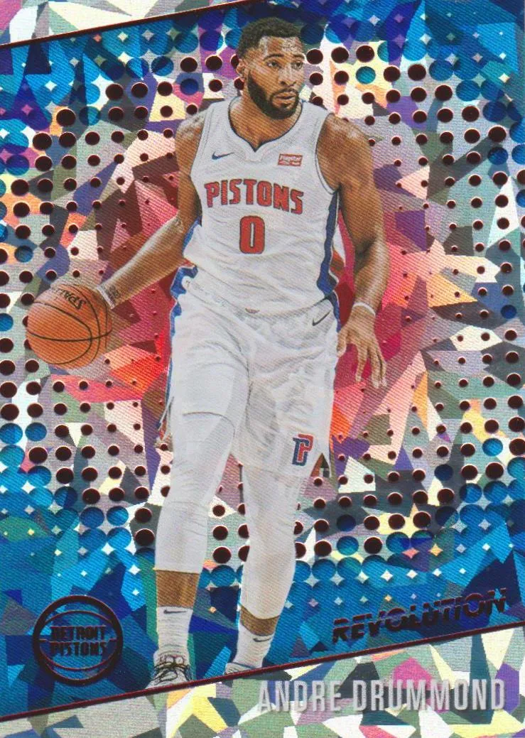 Andre Drummond, Chinese New Year Cracked Ice, 2017-18 Panini Revolution Basketball