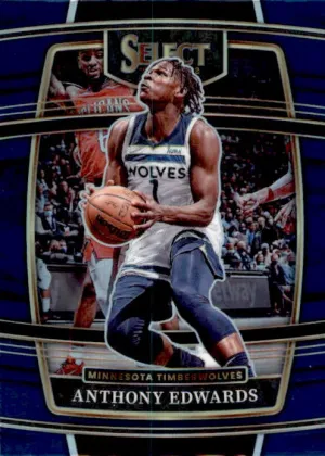 Anthony Edwards, Concourse Prizm, 2021-22 Panini Select Basketball NBA