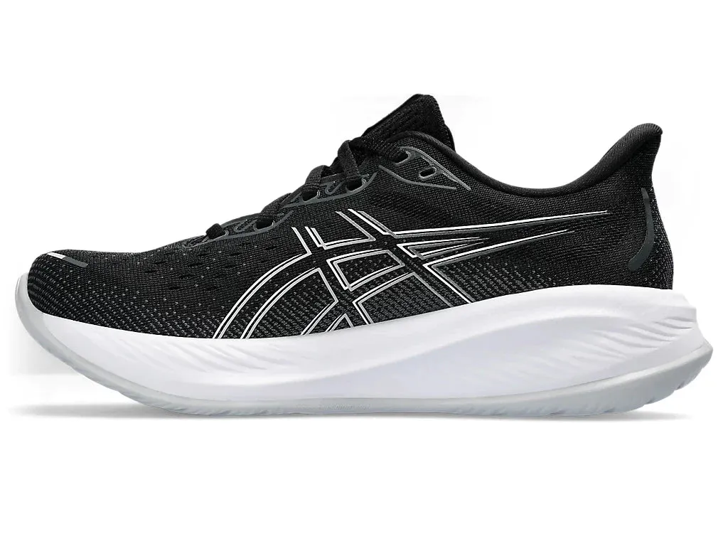 ASICS Womens Gel Cumulus 26 Wide- Black/Concrete (1012B600-002)