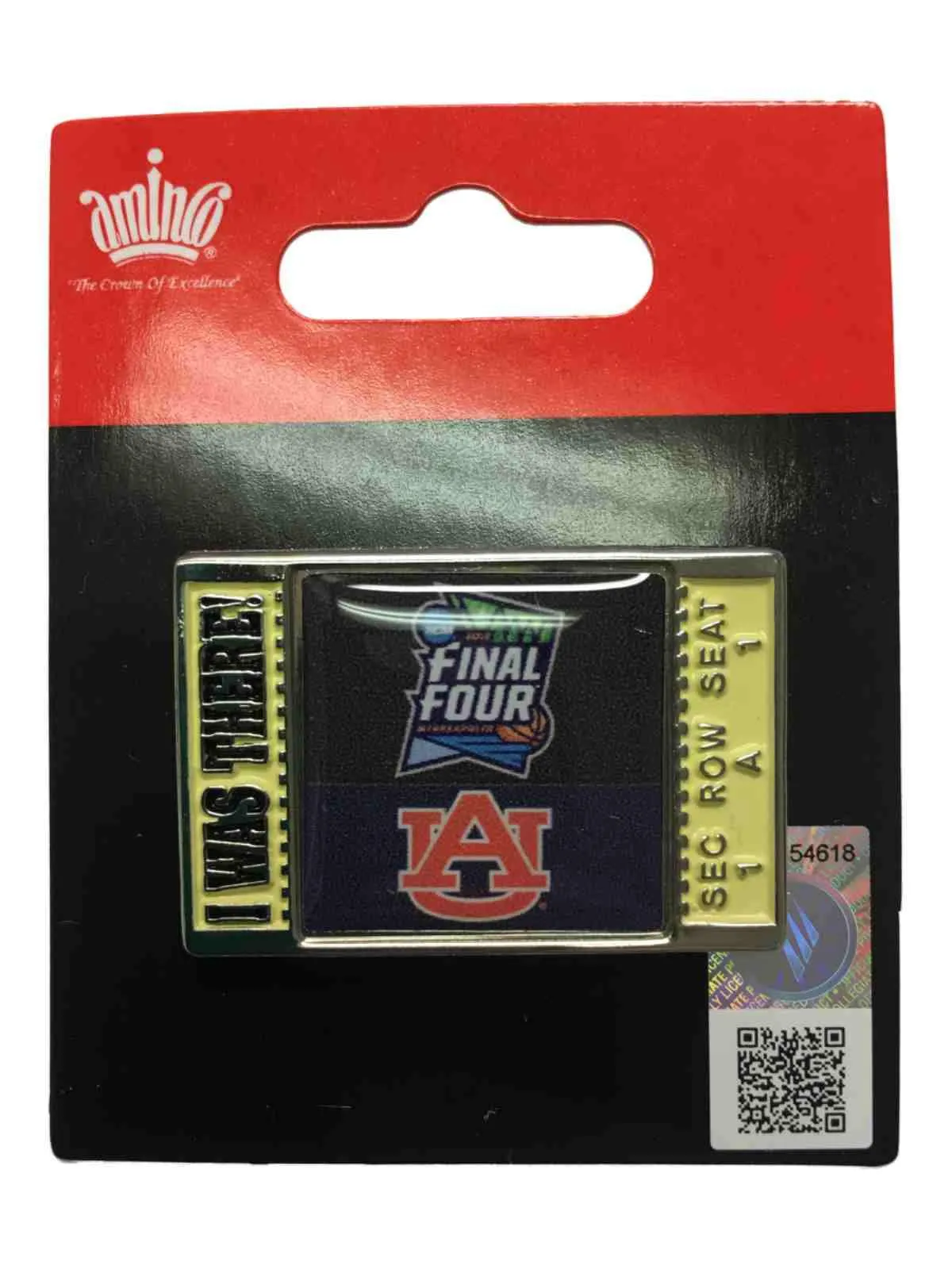 Auburn Tigers 2019 NCAA Basketball Final Four Minneapolis "I WAS THERE!" Pin