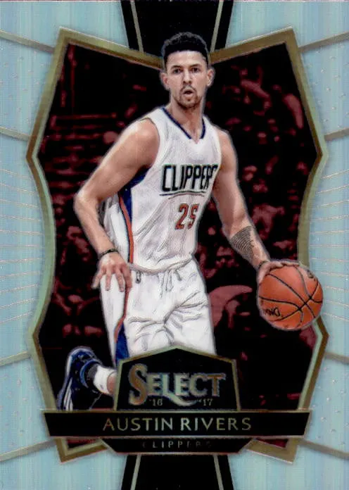 Austin Rivers, Silver Prizm, 2016-17 Panini Select Basketball NBA