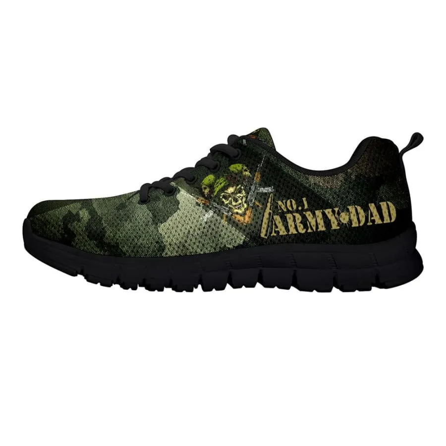 Awesome No. 1 Army Dad Sneakers Father's Day Gift