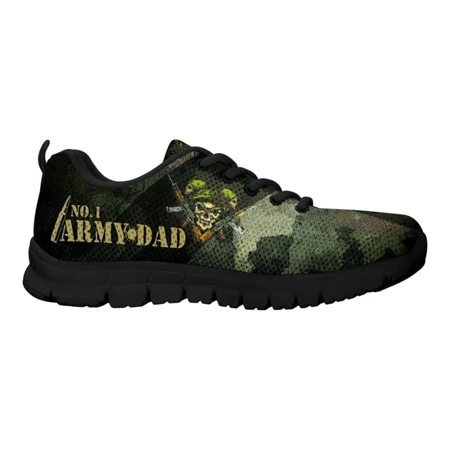 Awesome No. 1 Army Dad Sneakers Father's Day Gift