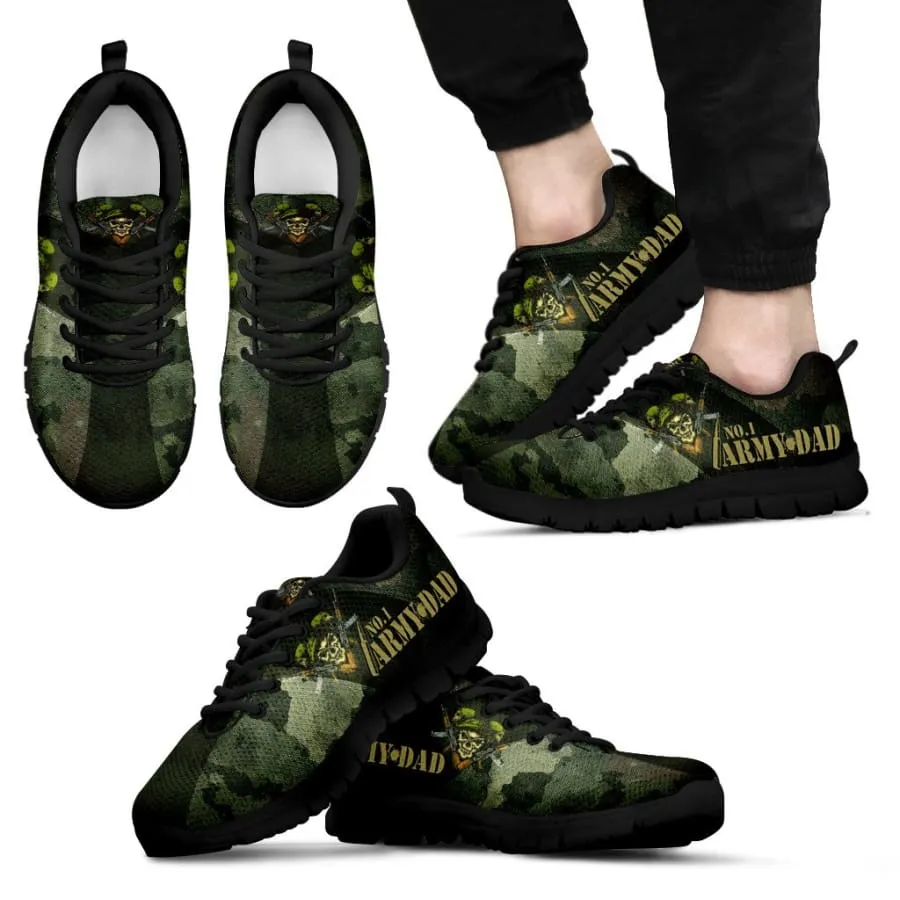 Awesome No. 1 Army Dad Sneakers Father's Day Gift