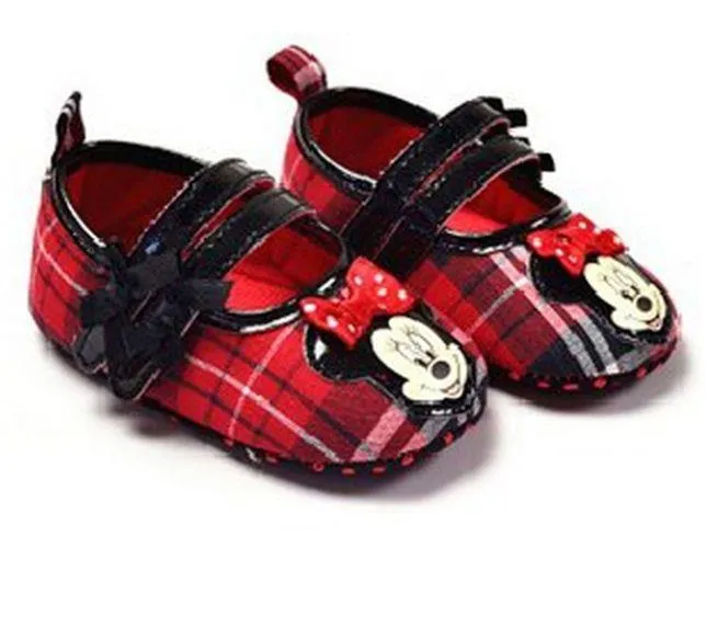 Baby Prewalker Anti-Skid Shoes -  Minnie Mouse Red