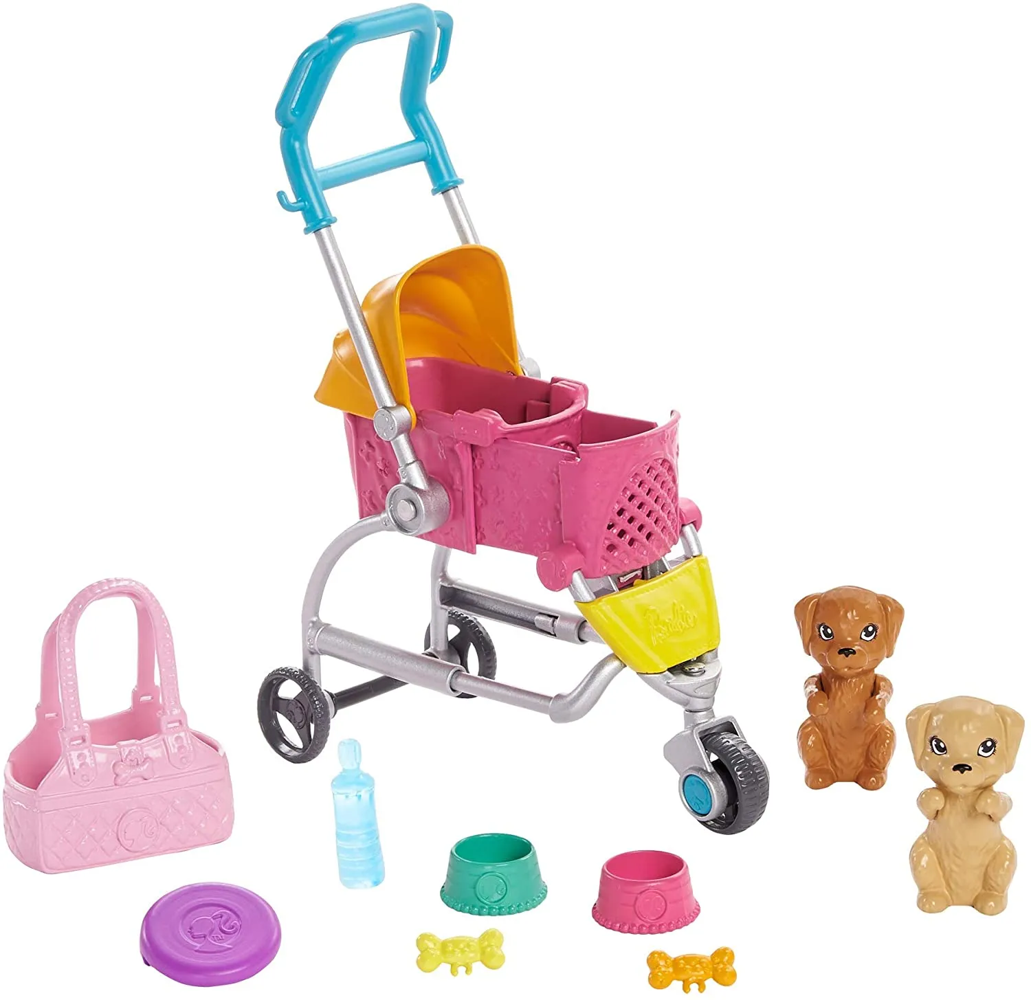 Barbie Stroll ‘n Play Pups Playset with Blonde Doll