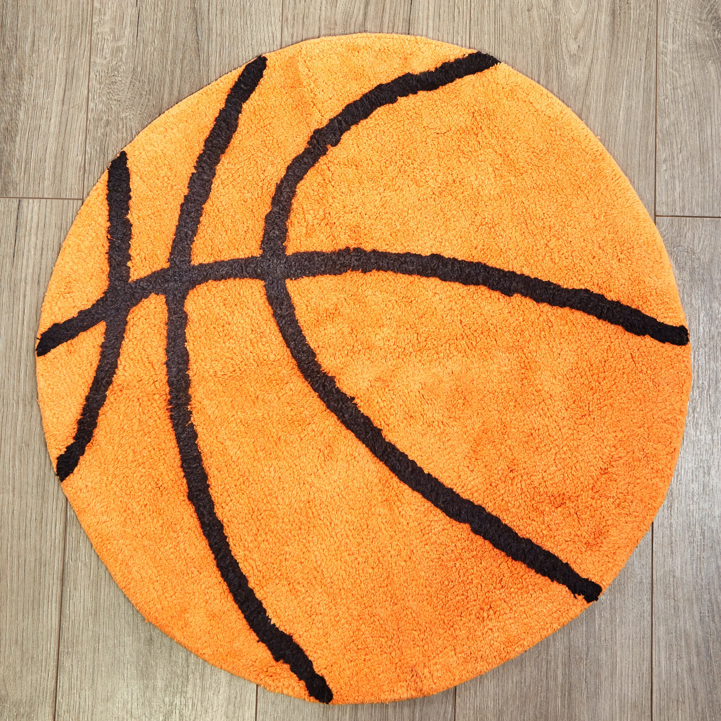 Basketball Bedroom or Bathroom Rug - 25 in Round