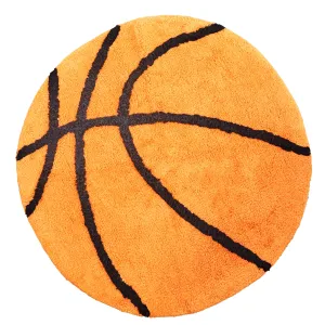 Basketball Bedroom or Bathroom Rug - 25 in Round