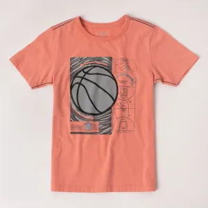 Basketball Contrast Stitch Tee