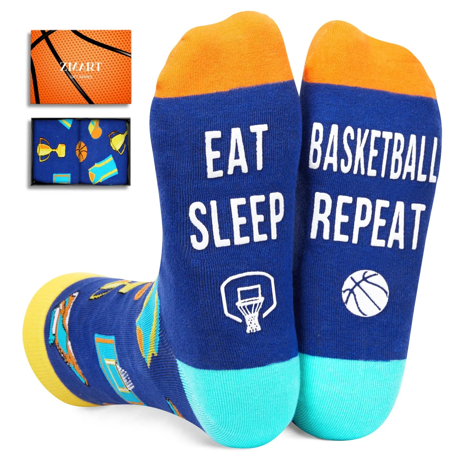 Basketball Gifts For Men Women; Basketball Gifts For Teen Boys Girls, Gifts For Basketball Lovers Players Coaches, Mens Womens Youth Basketball Socks