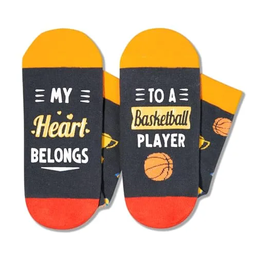 Basketball Gifts for Women Men Mom Dad Teen, Funny Novelty Basketball Socks