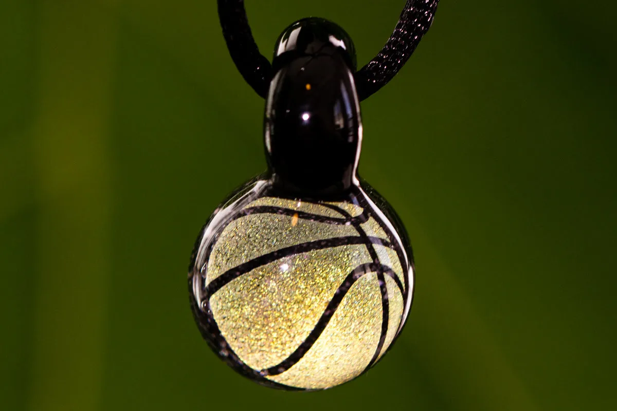 Basketball Hologram Pendant with Infused Cremation Ash