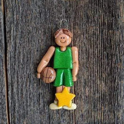 Basketball Player Male Christmas Ornament