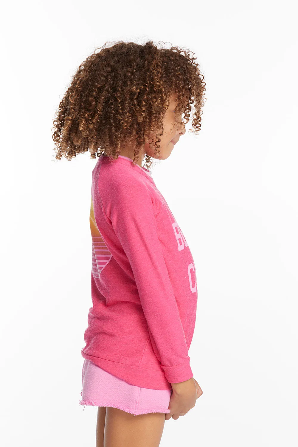 Beach Club Girls Cozy Knit Raglan Pullover