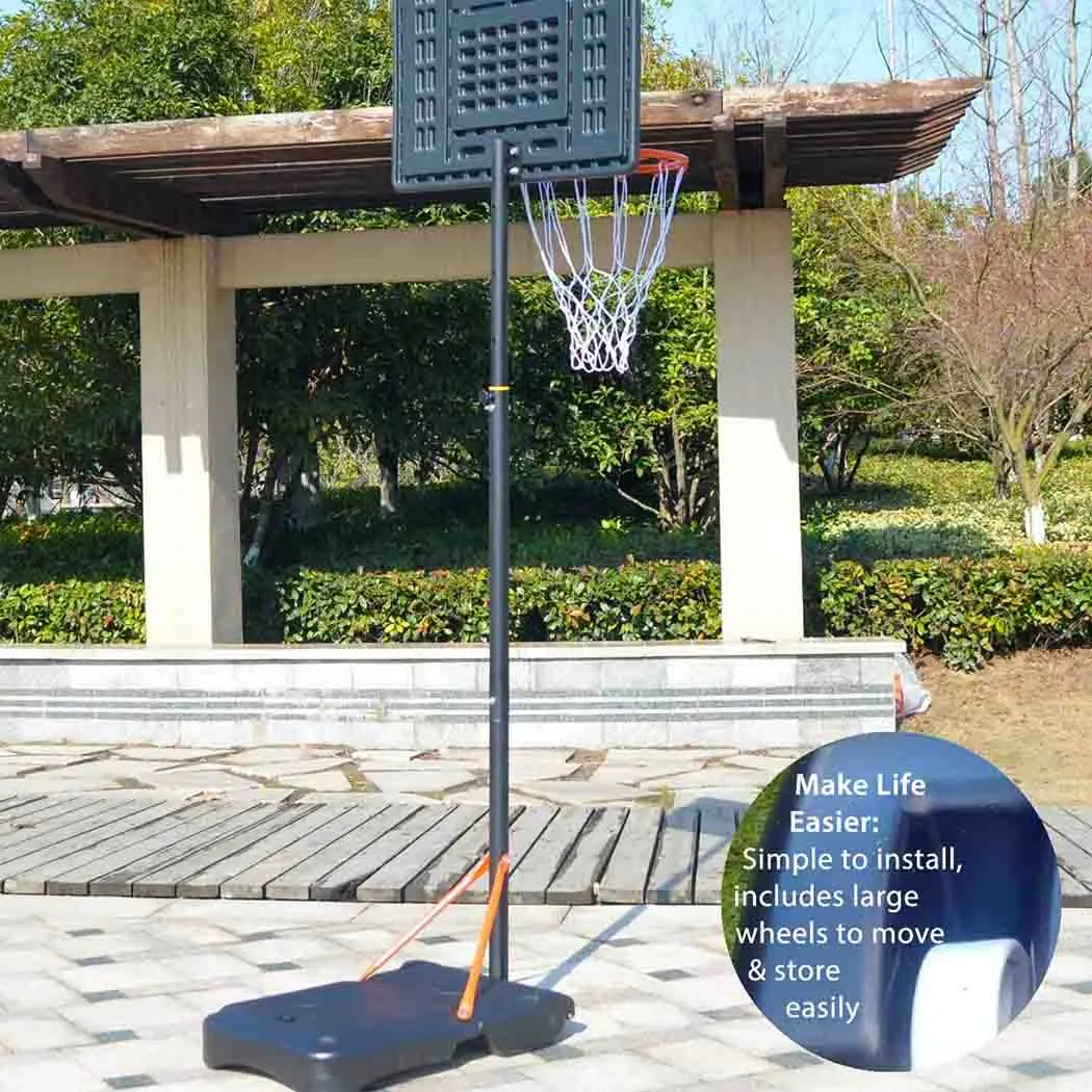 Bee-Ball Pro Impact High-Quality Basketball Hoop & Stand