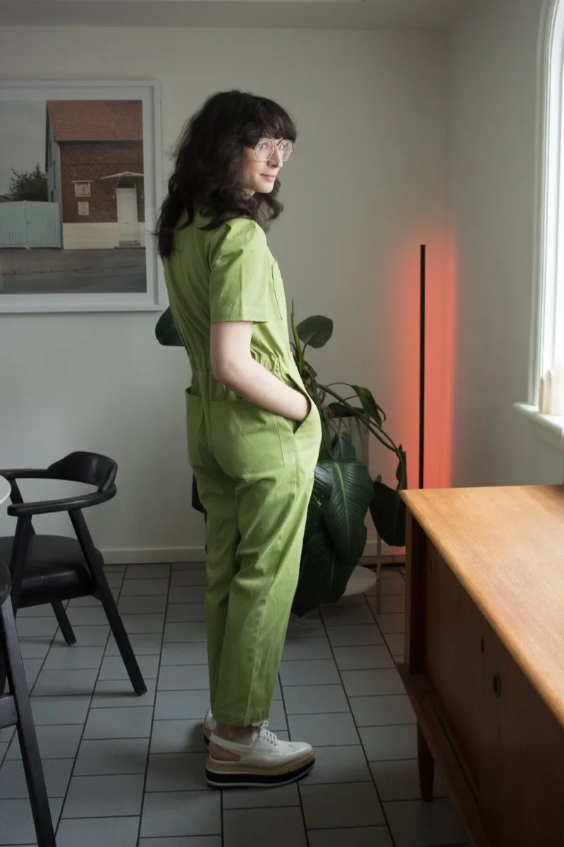 Birds of North America Nonpareil Jumpsuit - Avocado (Online Exclusive)