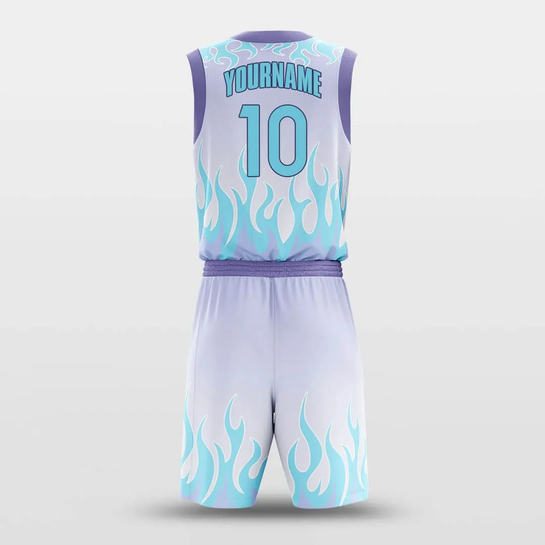 Blue Flame - Customized Basketball Jersey Set Design BK160109S