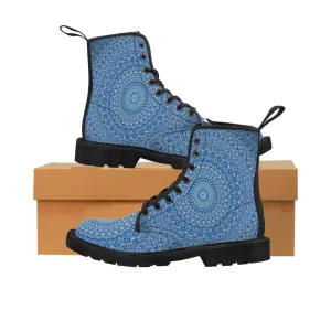 Blue Mandala - Inovax Woman's Canvas Boots