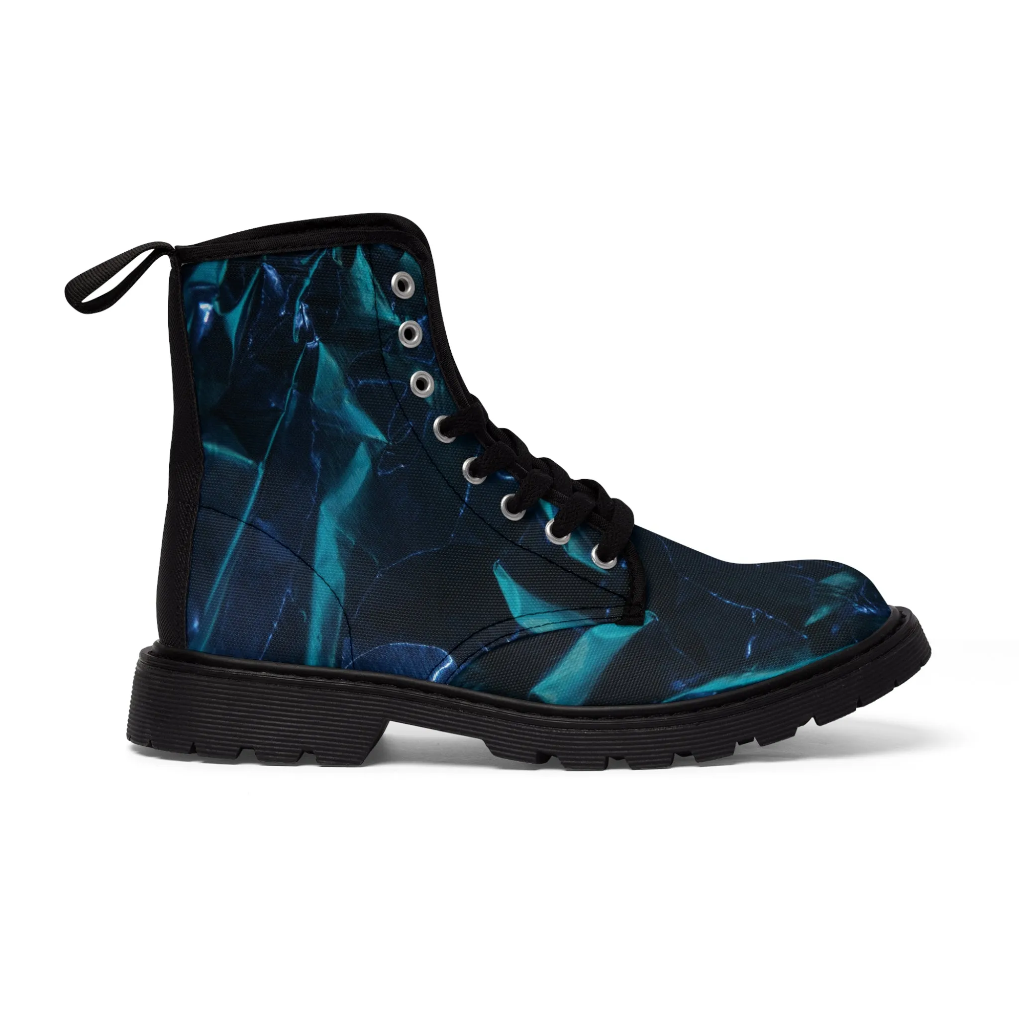 Blue Metalic - Inovax Men's Canvas Boots