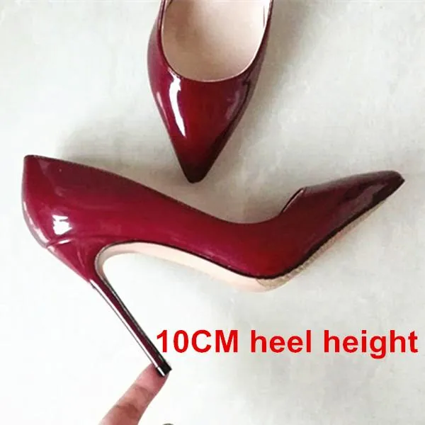 Brand Shoes Woman High Heels Pumps Nude High Heels 12CM Women Shoes High Heels Wedding Shoes Pumps Black Nude Shoes Heels B-0043