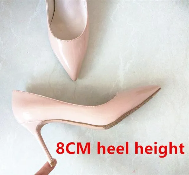 Brand Shoes Woman High Heels Pumps Nude High Heels 12CM Women Shoes High Heels Wedding Shoes Pumps Black Nude Shoes Heels B-0043