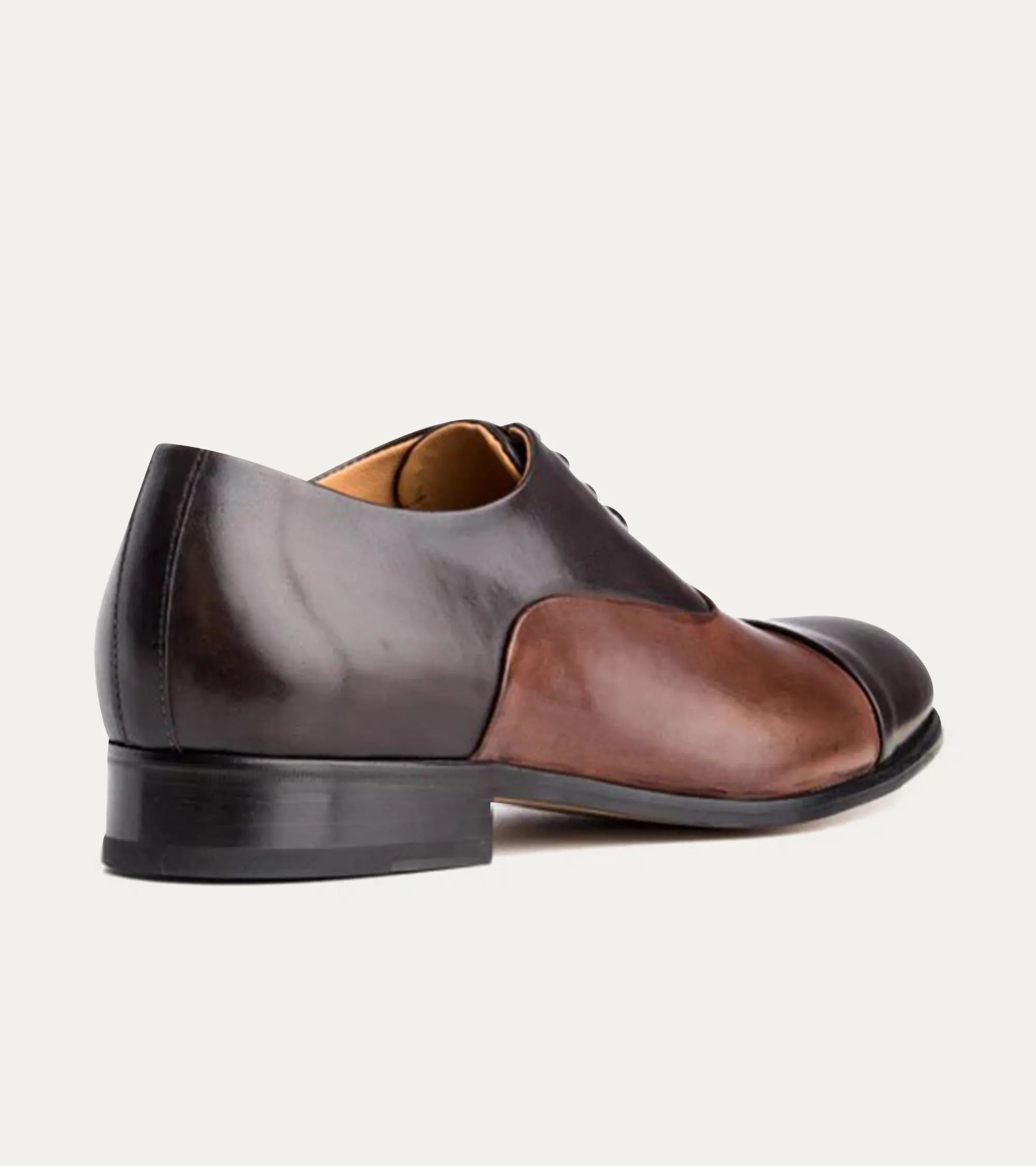 Cap Toe Oxford Brown & Brown Antique