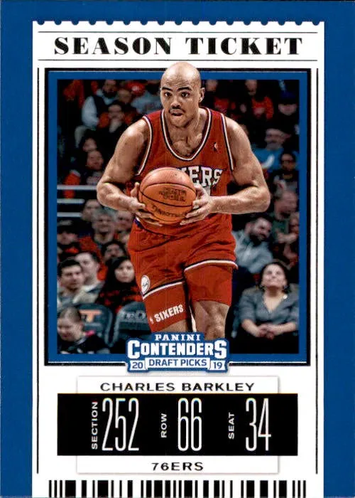 Charles Barkley, Season Ticket, 2019-20 Panini Contenders Draft Picks Basketball NBA