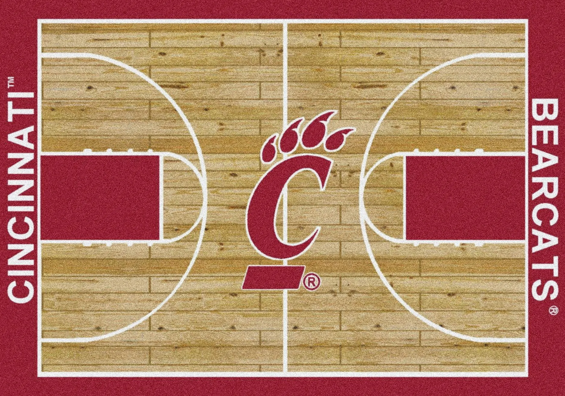 Cincinnati Bearcats Milliken Basketball Home Court Novelty Area Rug