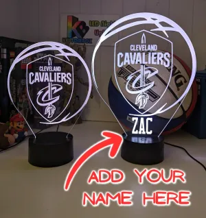 Cleveland Cavaliers Basketball Team 3D LED Night Light Lamp