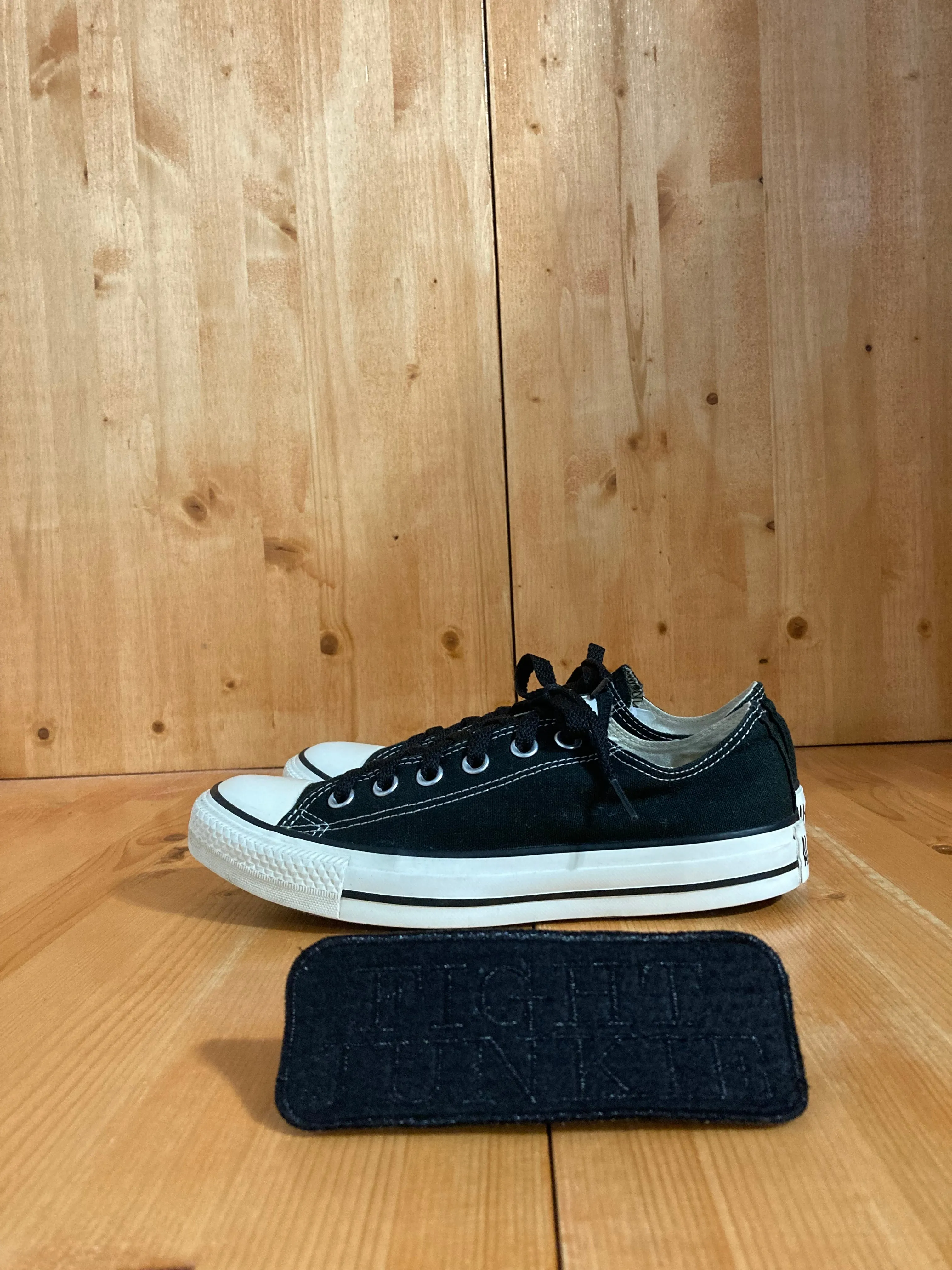 CONVERSE ALL STAR Women Size 8 Canvas Low Top Shoes Sneakers Black M9166