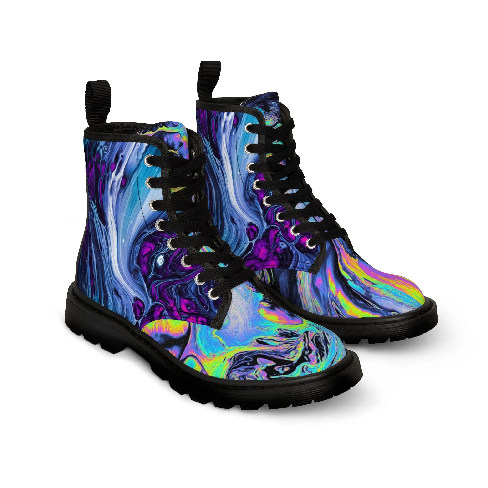 Cosmic Trip Boots,Women's Canvas Boots